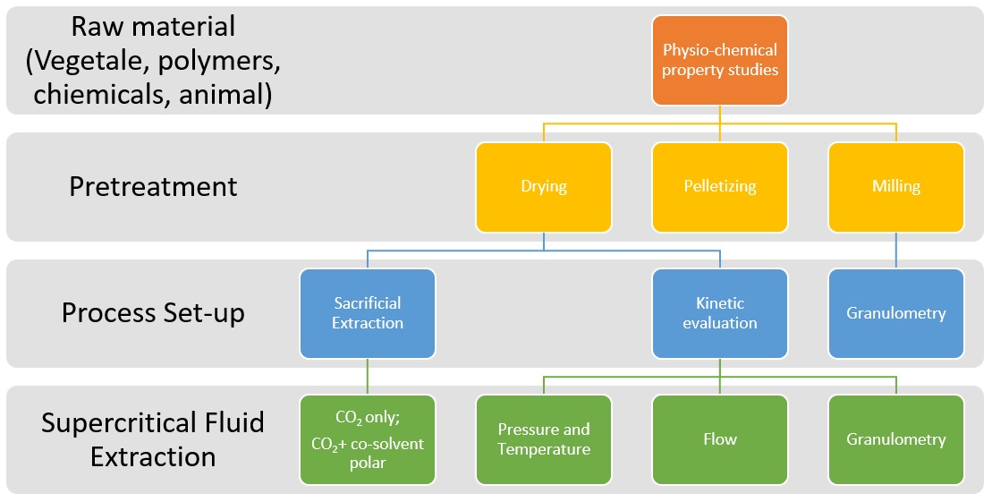 Schema supercritical CO2 extraction processes